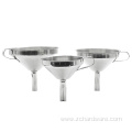 Stainless Steel Straining Funnels Set With Removable Filter